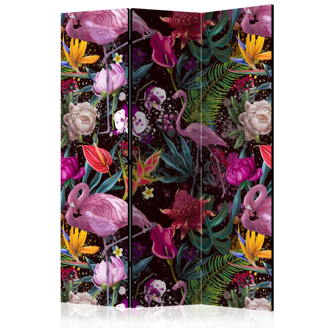 3-teiliges Paravent - Colorful Exotic [Room Dividers] 135x172 cm
