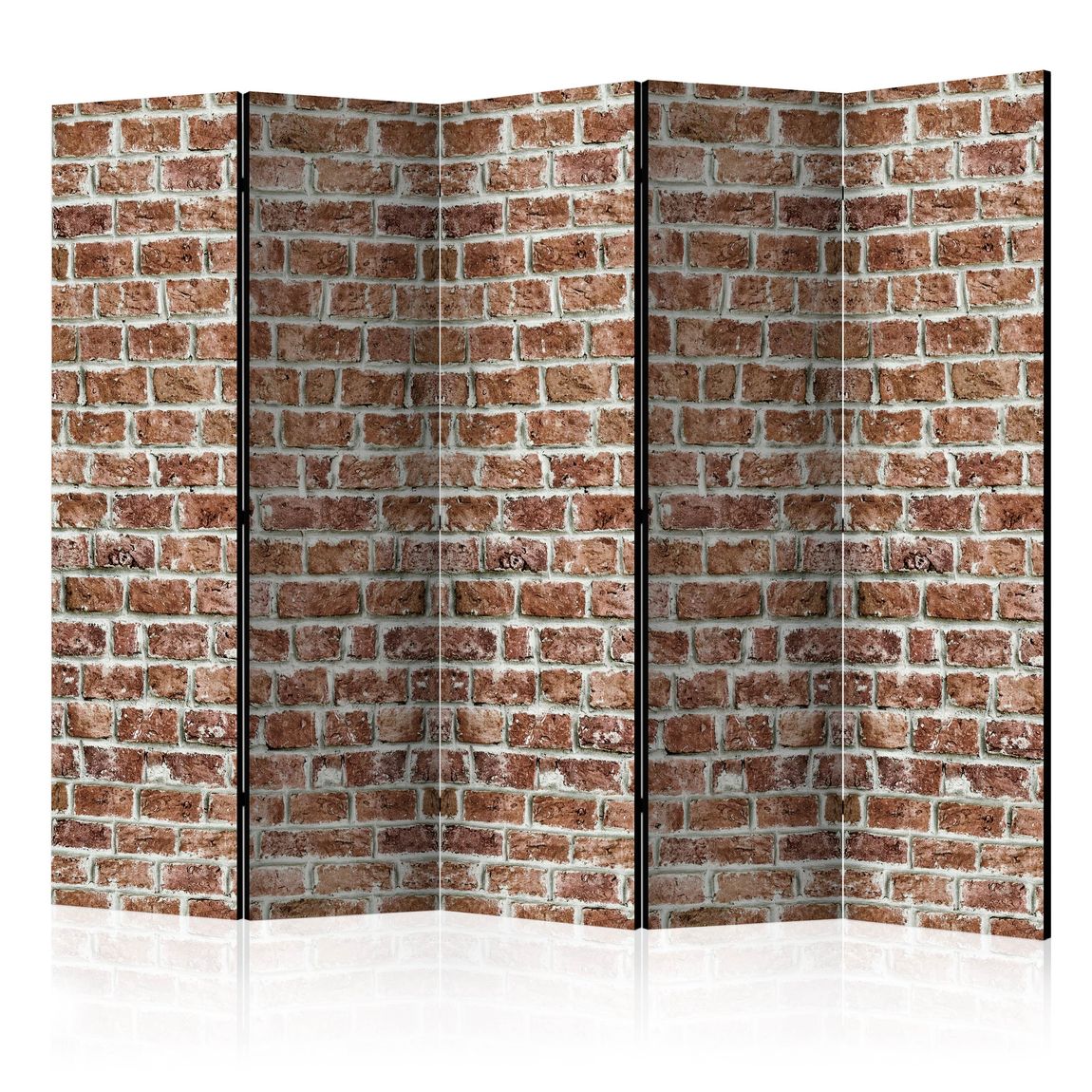 5-teiliges Paravent - Brick Space II [Room Dividers] 225x172 cm
