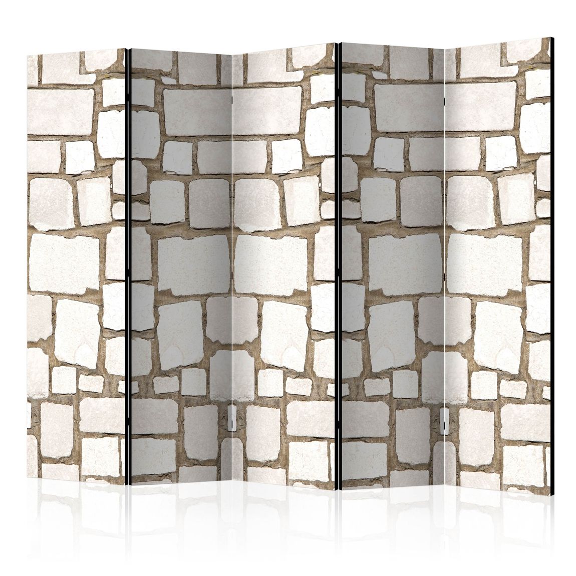 5-teiliges Paravent - Stone Riddle II [Room Dividers] 225x172 cm