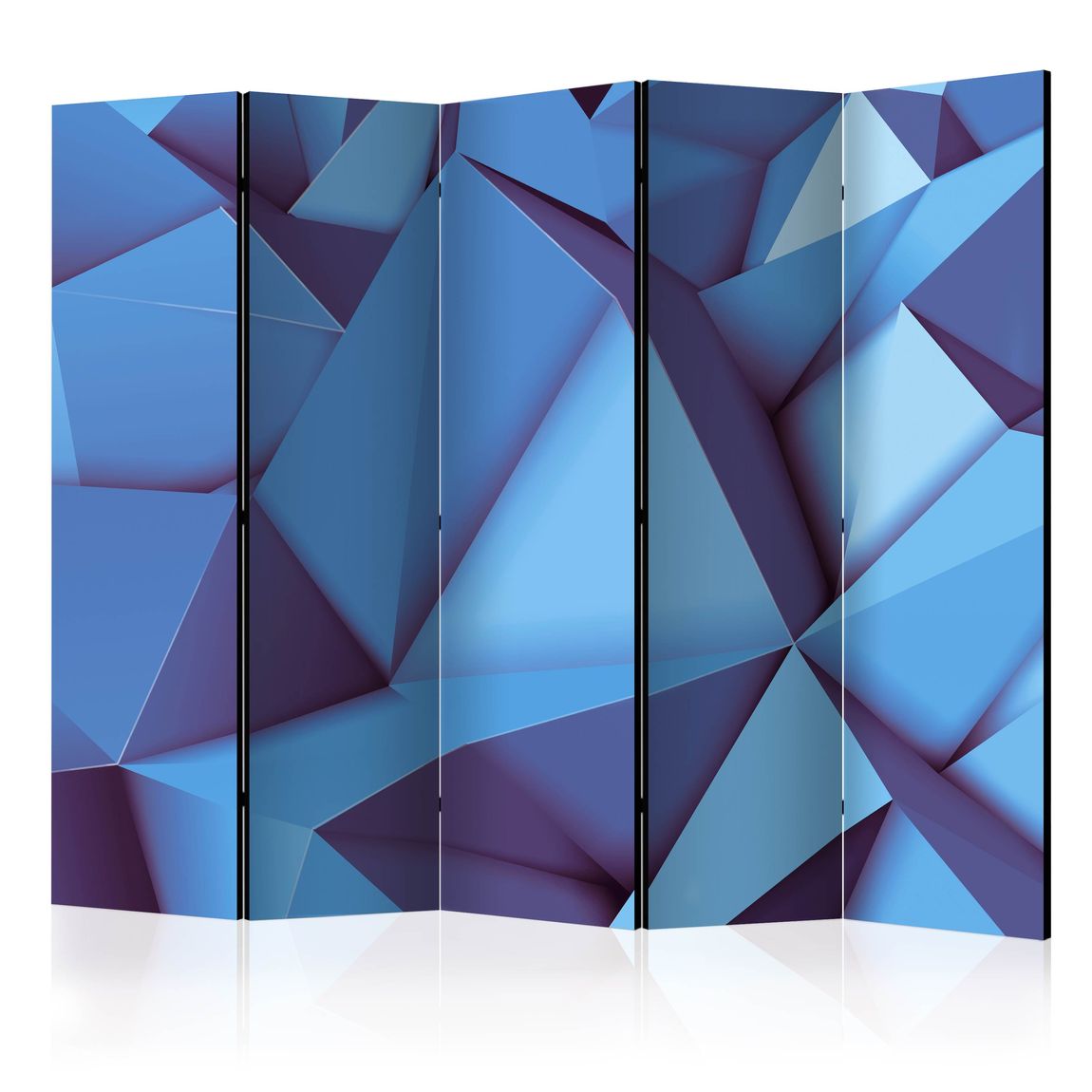 5-teiliges Paravent - Royal Blue II [Room Dividers] 225x172 cm