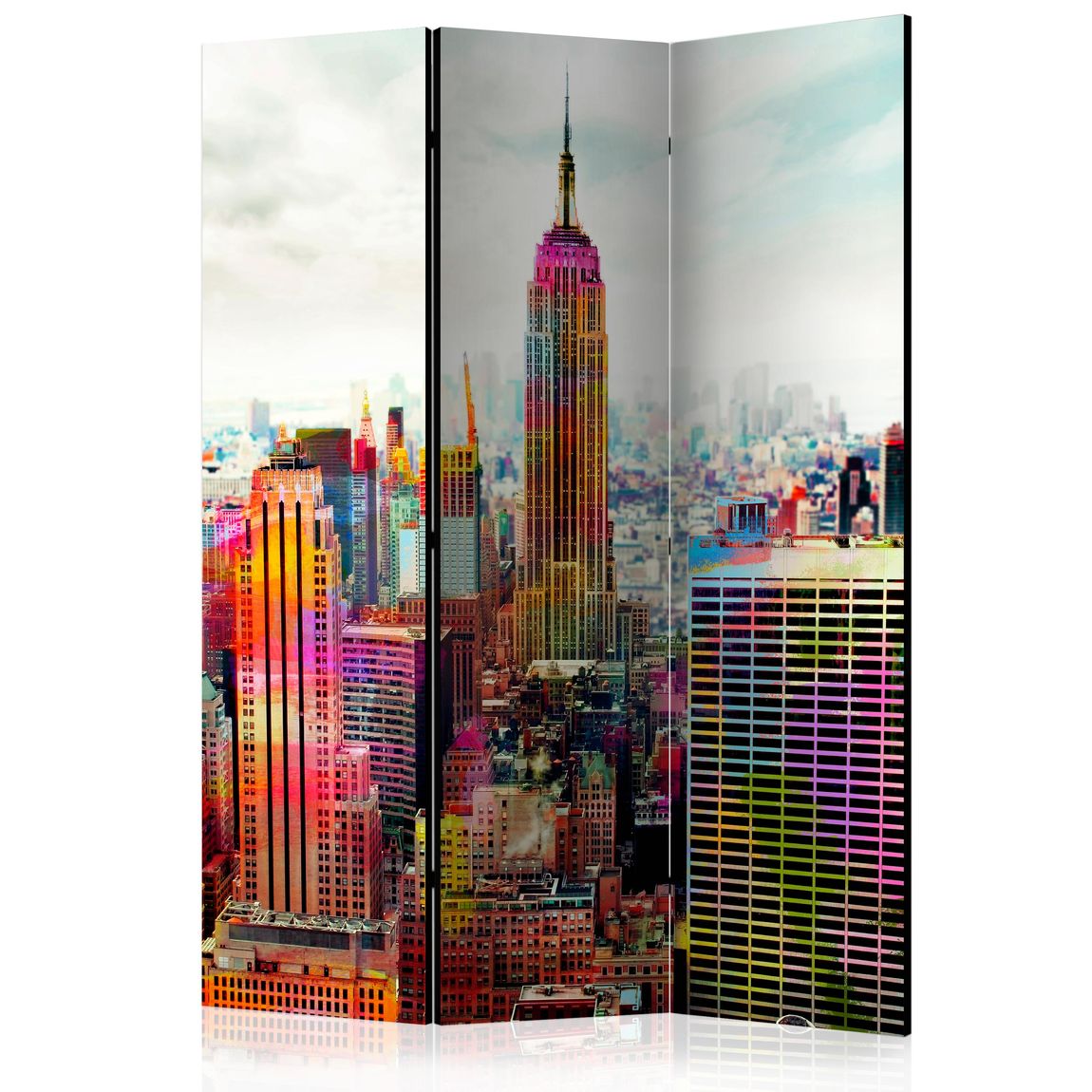 3-teiliges Paravent - Colors of New York City [Room Dividers]