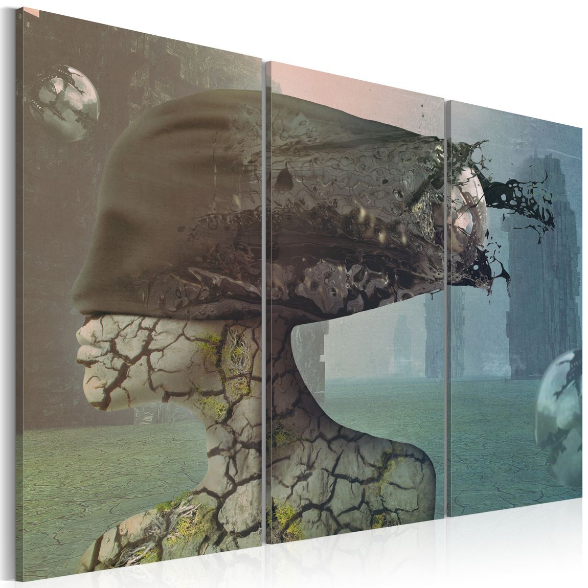 Wandbild - Brainstorm - triptych