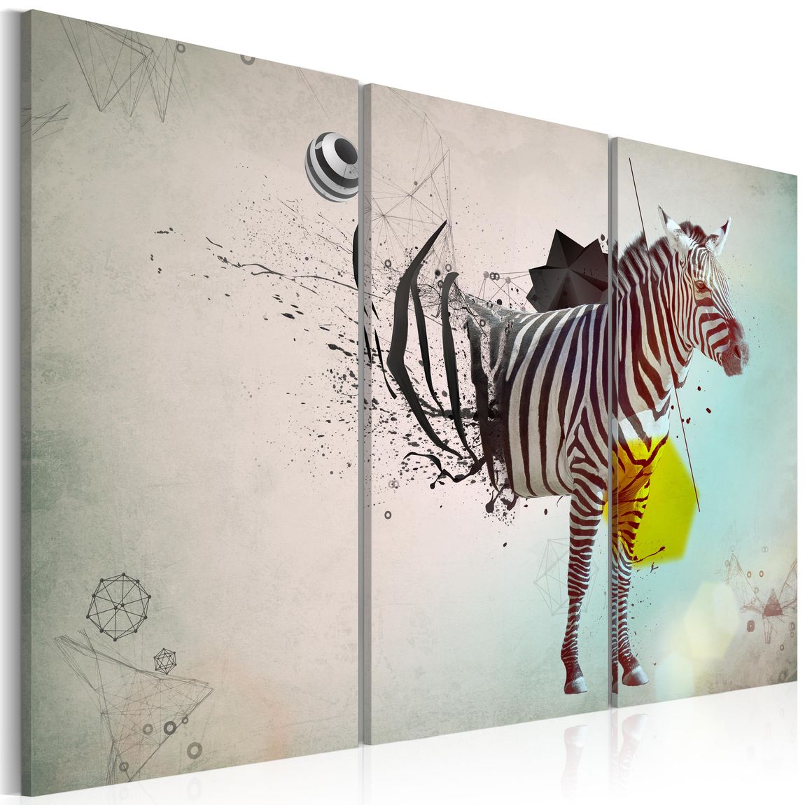 Wandbild - Zebra - Abstrakt
