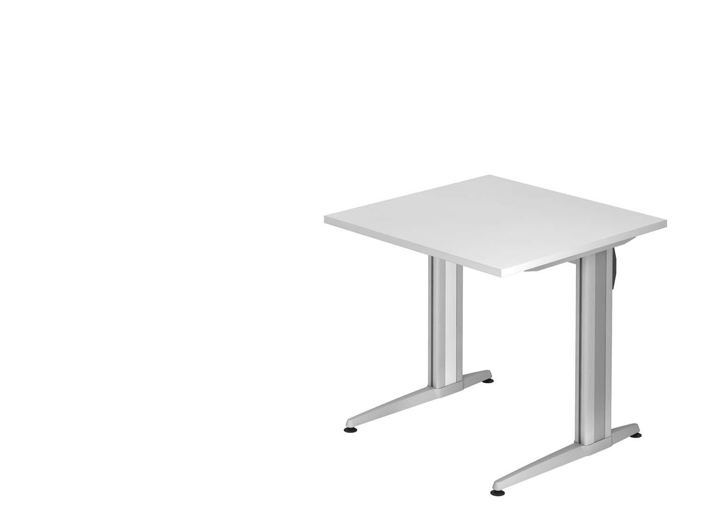 Xanten Two XS-Serie Schreibtisch, feste Höhe, Weiß