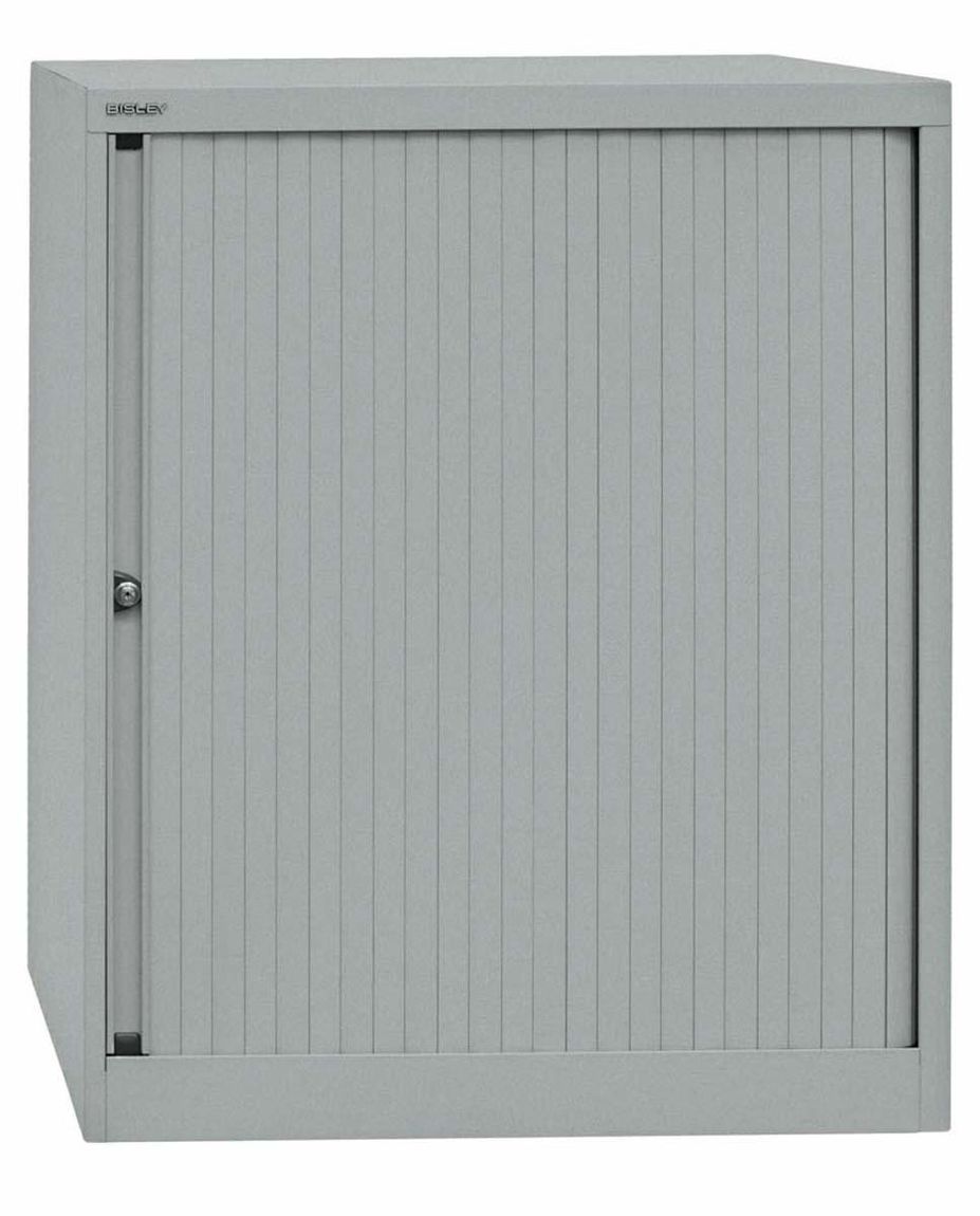 Bisley EUROTAMBOUR Rollladenschrank 2,5 OH 80cm Stahlmöbel Silber