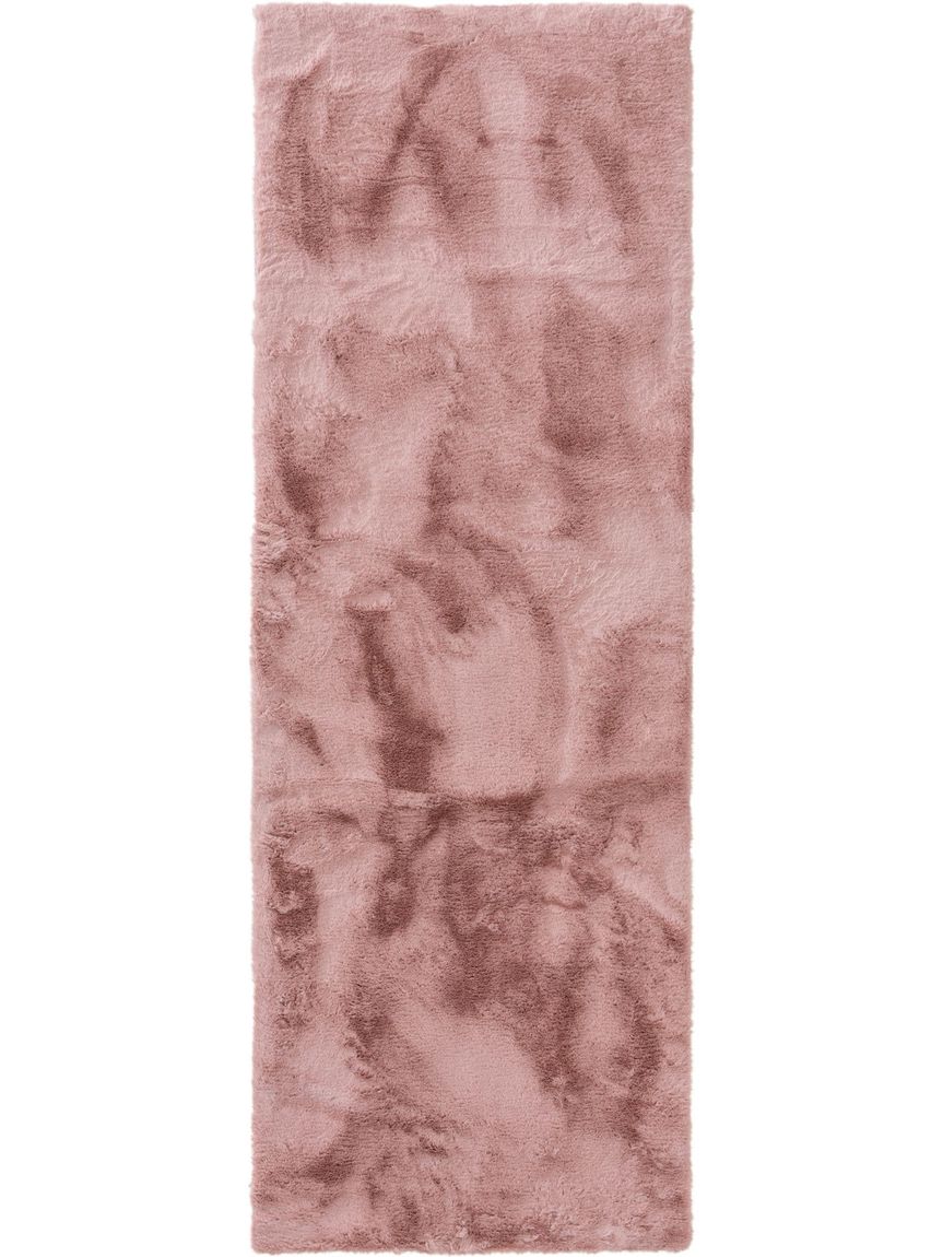 Kunstfell Teppich Läufer Dave 80x240 cm Rosa
