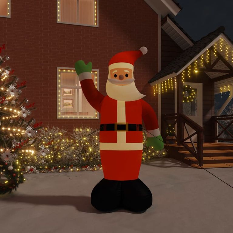 Weihnachtsmann Aufblasbar mit LEDs 370 cm 128585