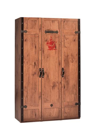 Cilek PIRATE Kleiderschrank Kinderkleiderschrank Schrank Braun