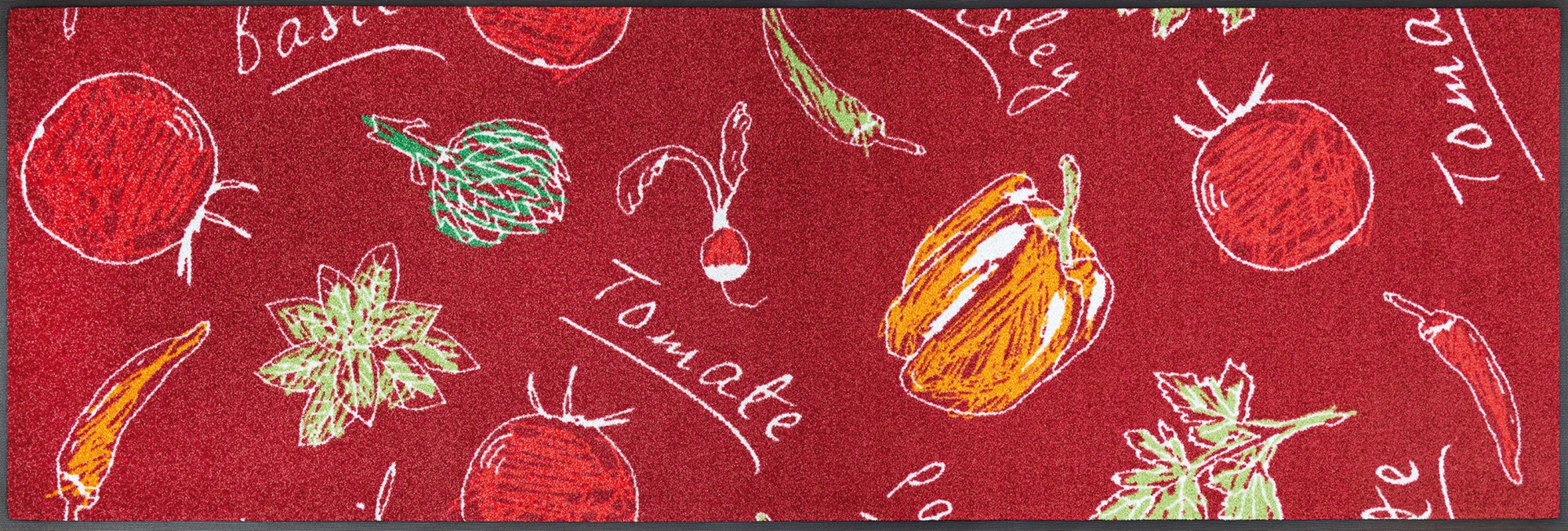 wash+dry Küchenteppich Veggie Deluxe waschbarer Teppich