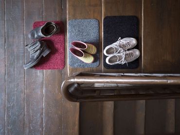 Salonloewe Mini Fu&szlig;matte Wohnmatte Nougat ohne Rand 30 x 60 cm einfarbig – Bild 2