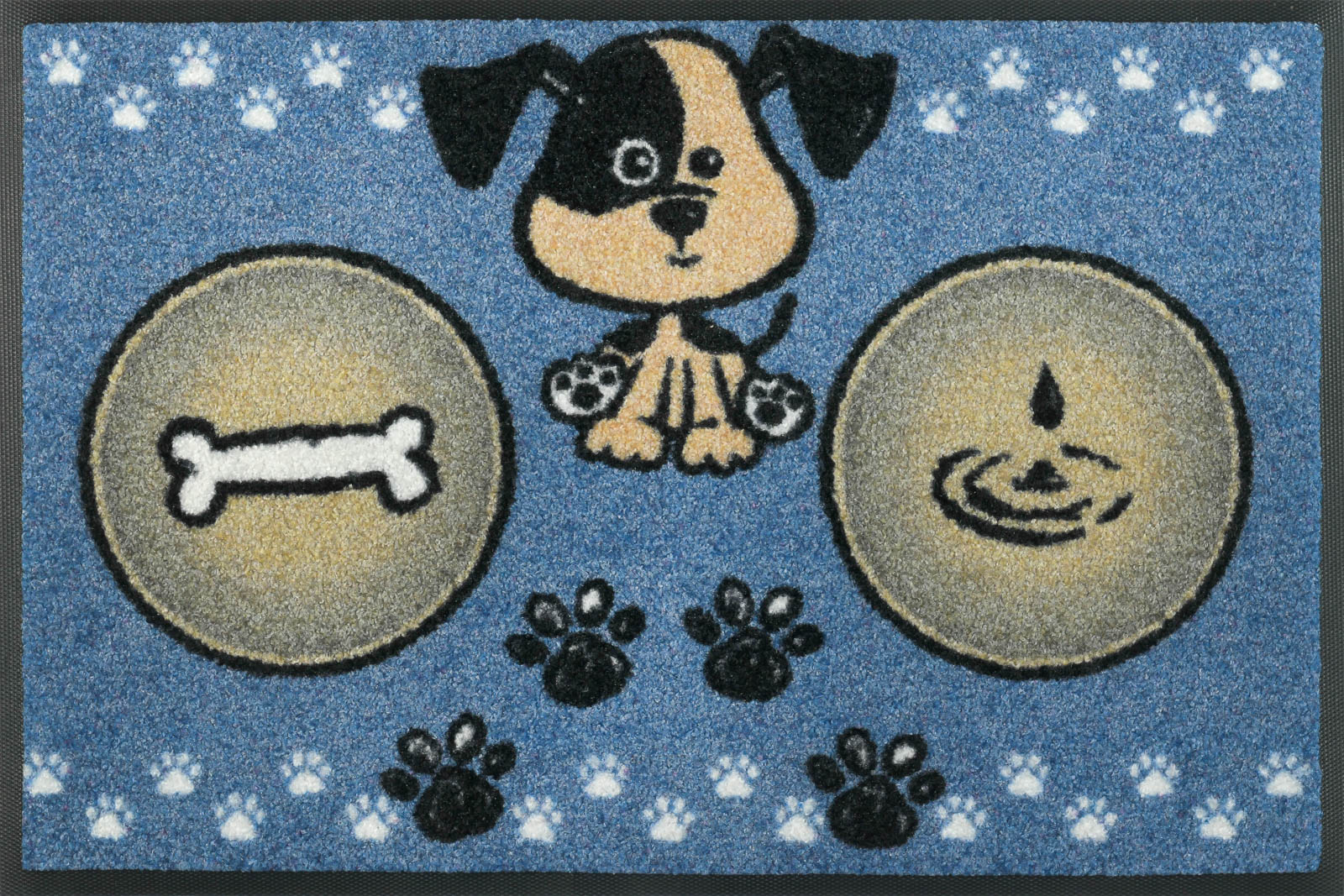 Hund Fußmatte Türmatte Napfunterlage beige 40x60 cm