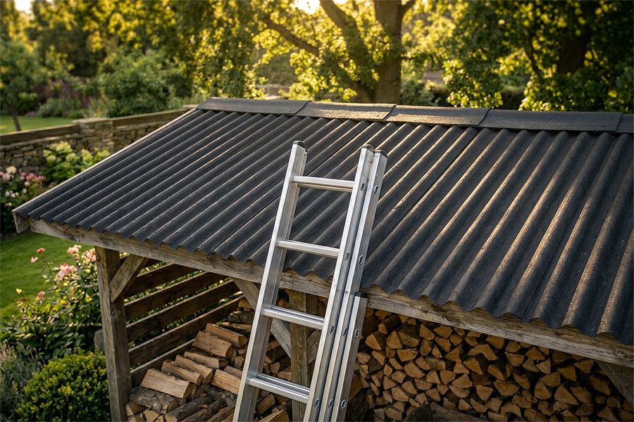 Dachplatten für Gartenhäuser – Bitumenwellplatten einfach selbst verlegen