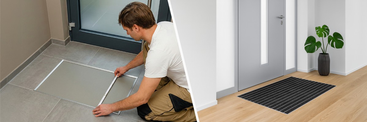 Eingangsmatte richtig ausmessen – Anleitung für eingelassene Fußmatten