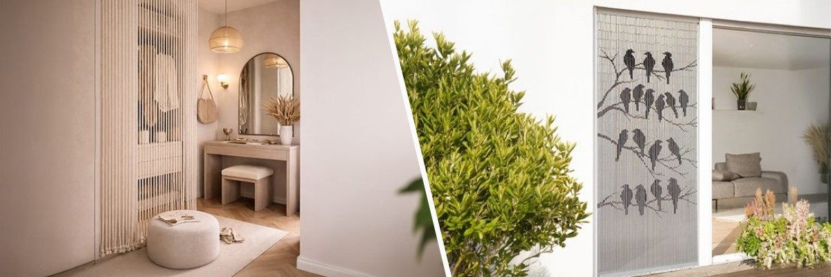 Raumteiler mit Stil – Türvorhänge als dekorative Wohnidee