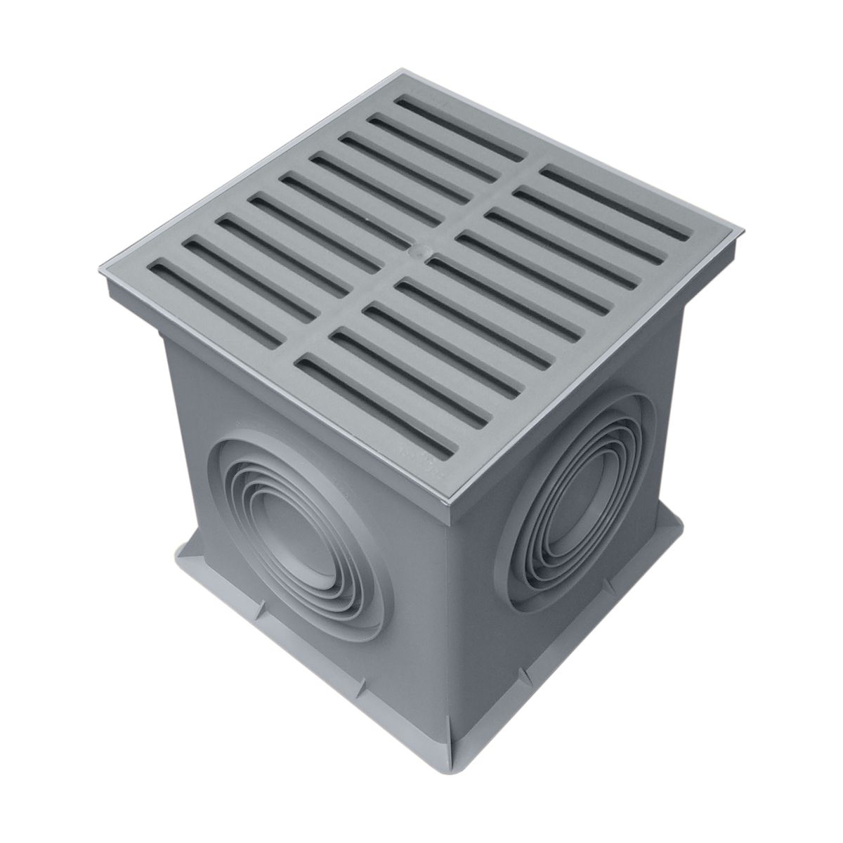 Marley Einlaufschacht mit Einlaufrost 300x300mm Hofablauf Bodenablauf