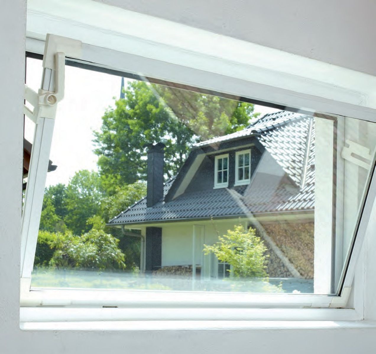 ACO 100x80 Nebenraumfenster Einfachglas Schutzgitter Kellerfenster Fenster weiß