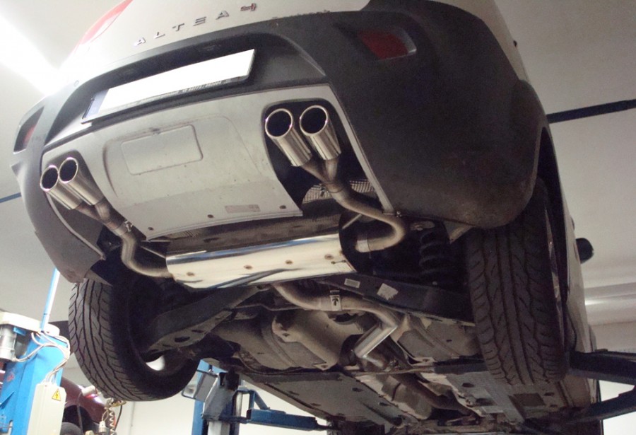 Zentraler Und Hinterer Auspuff Seat Altea XL 1.6 8V 75 KW
