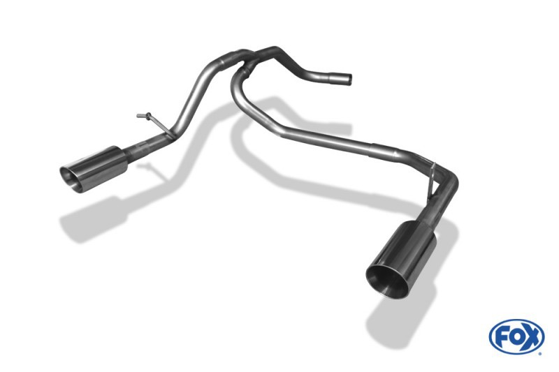 FOX Duplex Sportauspuff Seat Mii 1,0l 44/50/55kW - 1x80 Typ 25 rechts ...