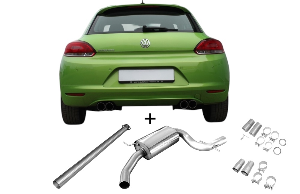BOSAL 282-247 Mittelschalldämpfer Für VW JETTA, SCIROCCO, GOLF AUTODOC