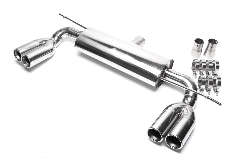 TA-Technix Edelstahlanlage 2x76mm Rund Gebördelt Opel Calibra A | STW