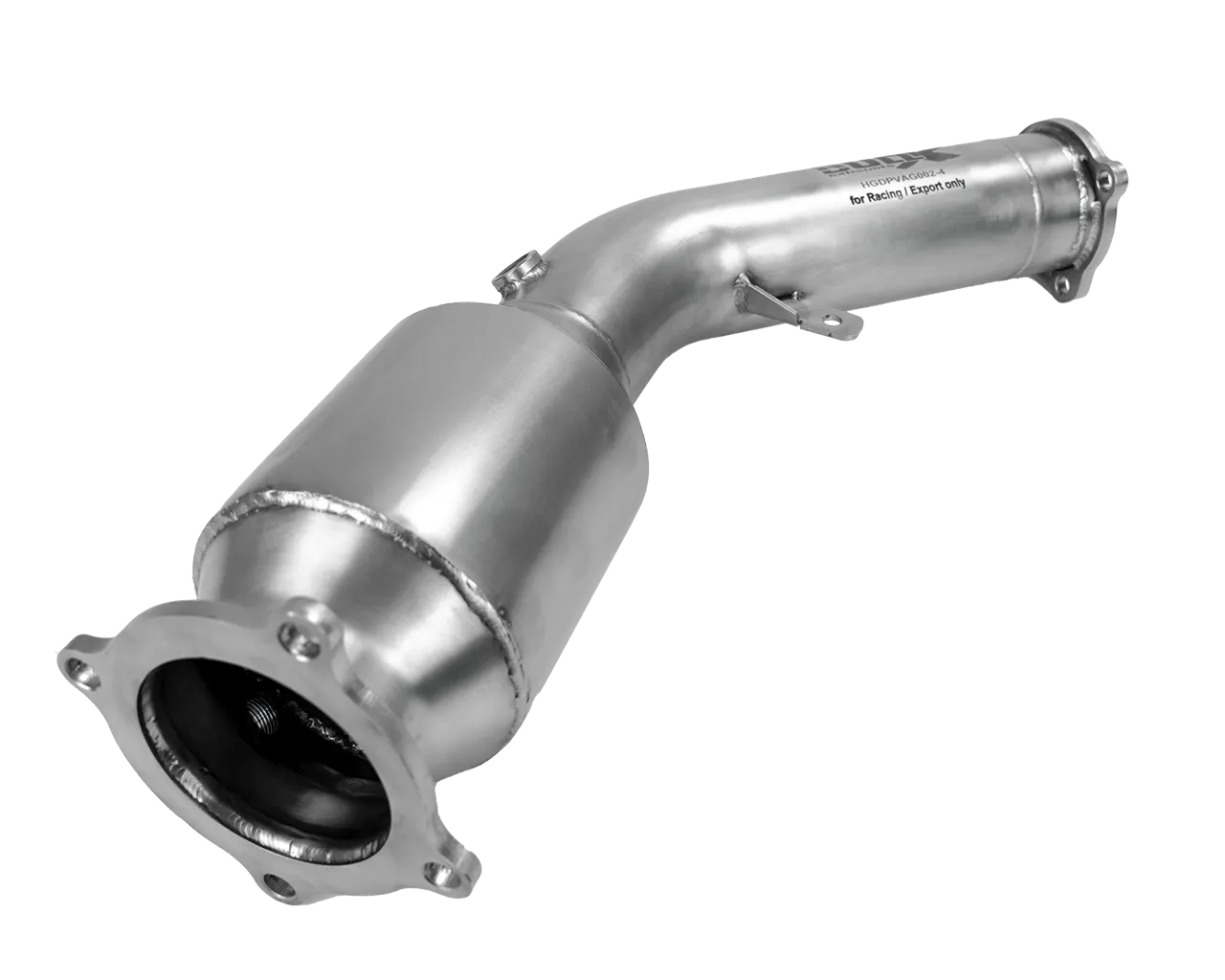 Bull X 76mm Downpipe mit 200 Zellen EOBD Sportkat fur VW Audi A5 B8 2.0T F SI