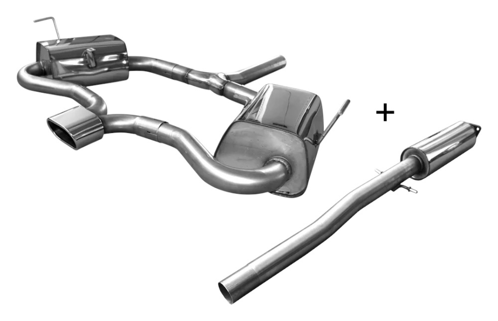 FOX Duplex Komplettanlage Mini R53 Cooper S 02-06 - 1x135x80mm Typ 52 ...