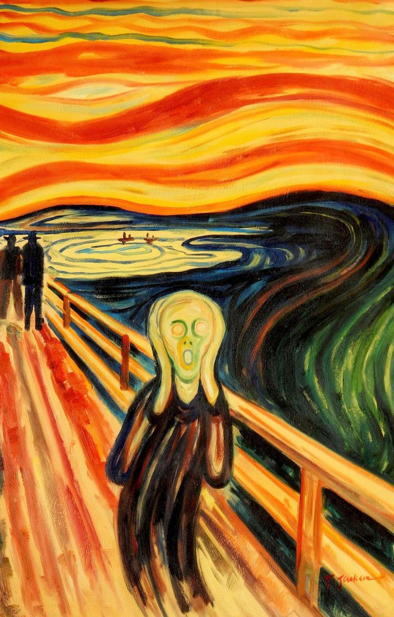 Gemälde mit Menschen und Portraits