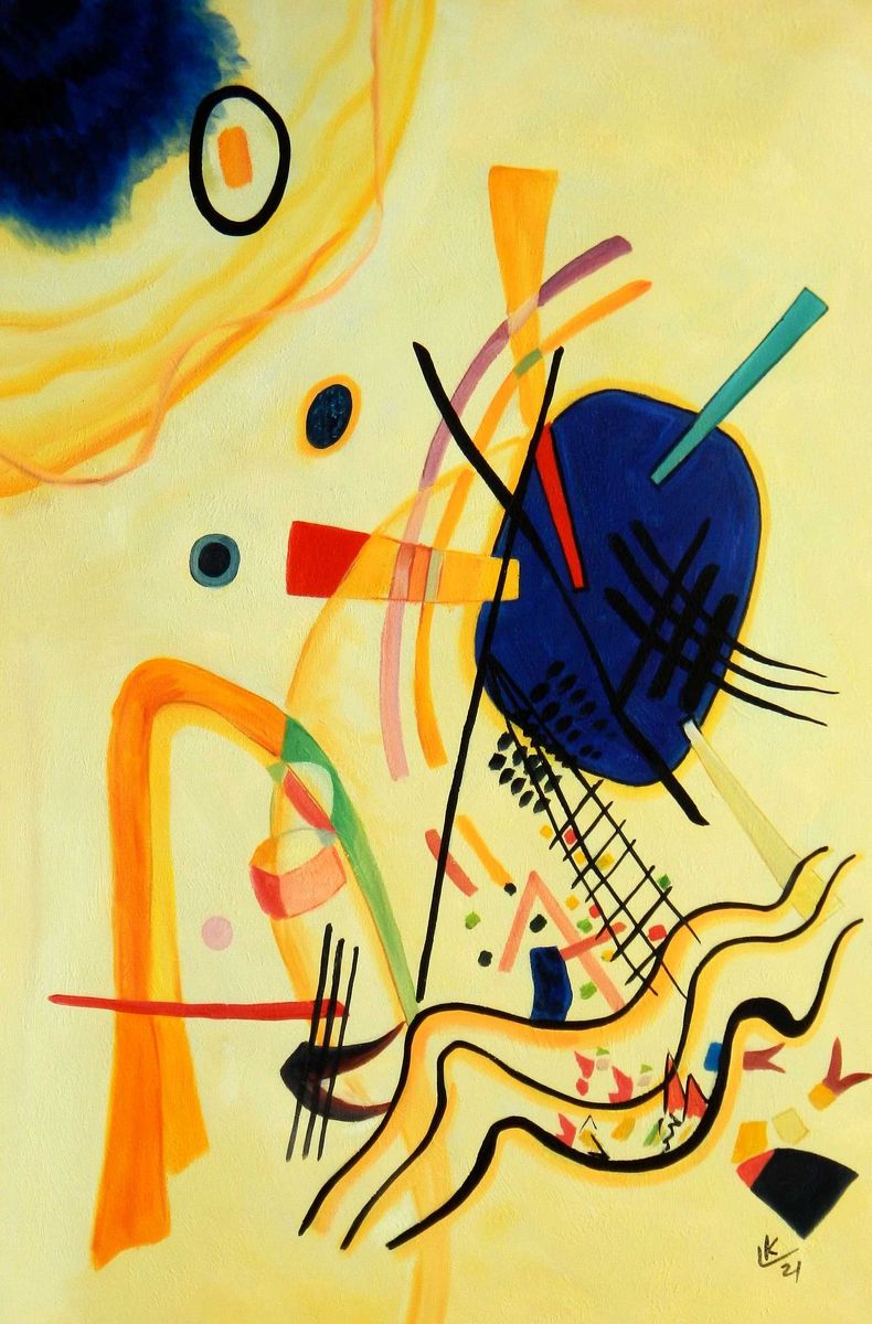 Wassily Kandinsky - Ohne Titel 1921 d94863 60x90cm Ölbild