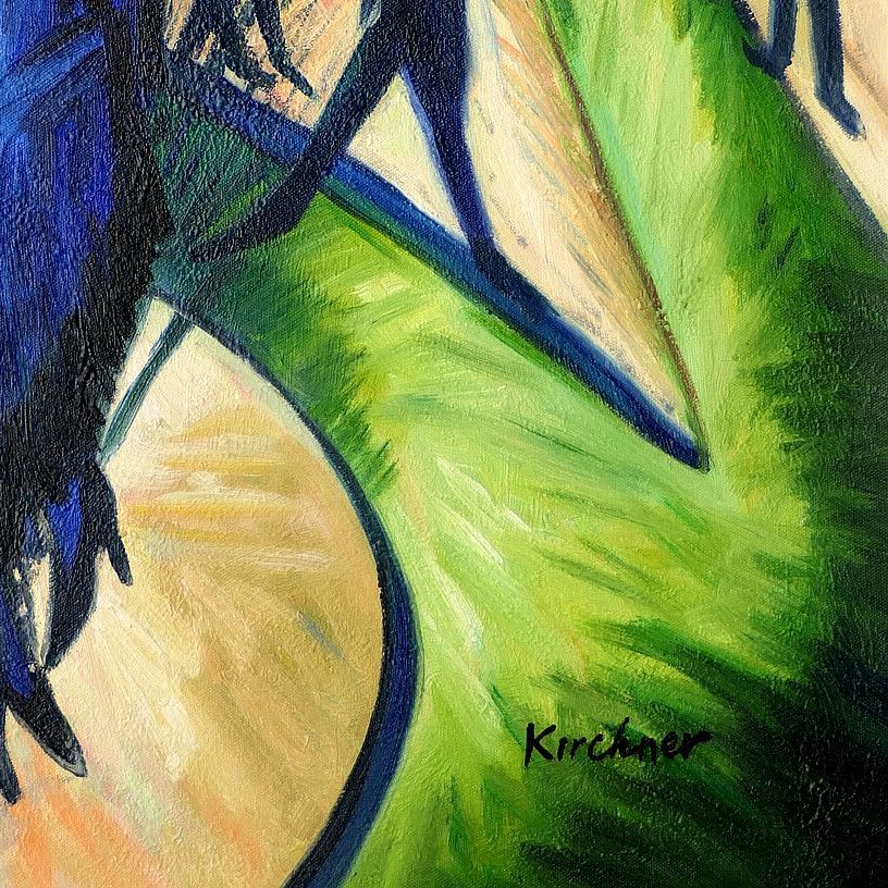 Ernst Ludwig Kirchner Potsdamer Platz C 50x60cm Exquisites Olbild Kunstdepot24 Olgemalde Und Bilderrahmen Berlin