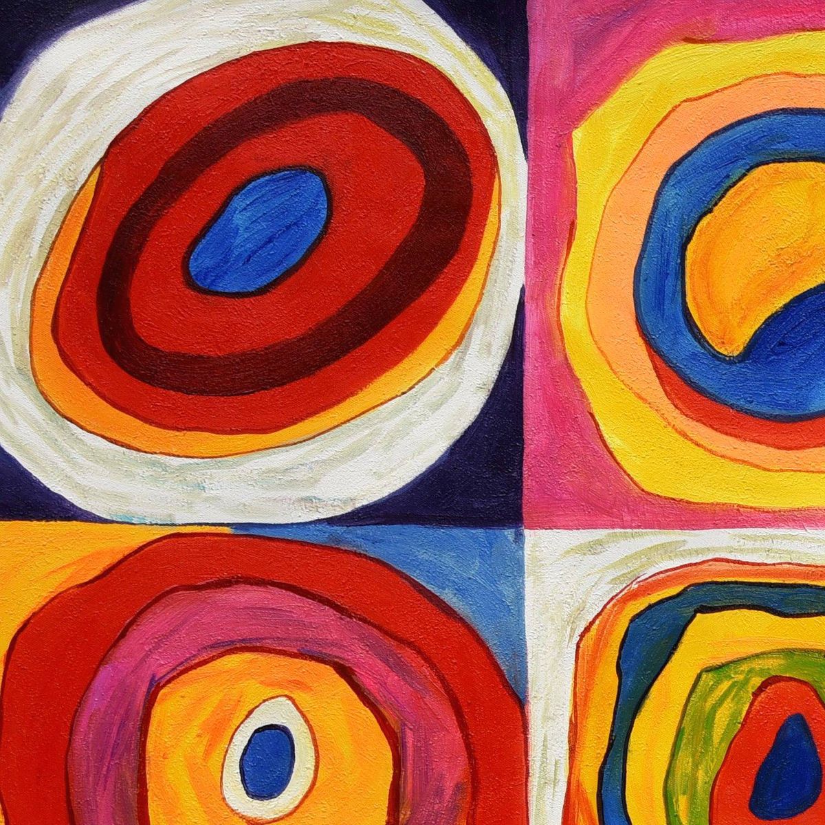Wassily Kandinsky - Farbstudie Quadrate i98521 80x110cm exquisites