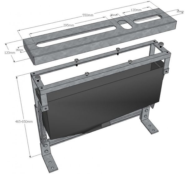 Montageblock für Wannenrandarmaturen Armaturen
