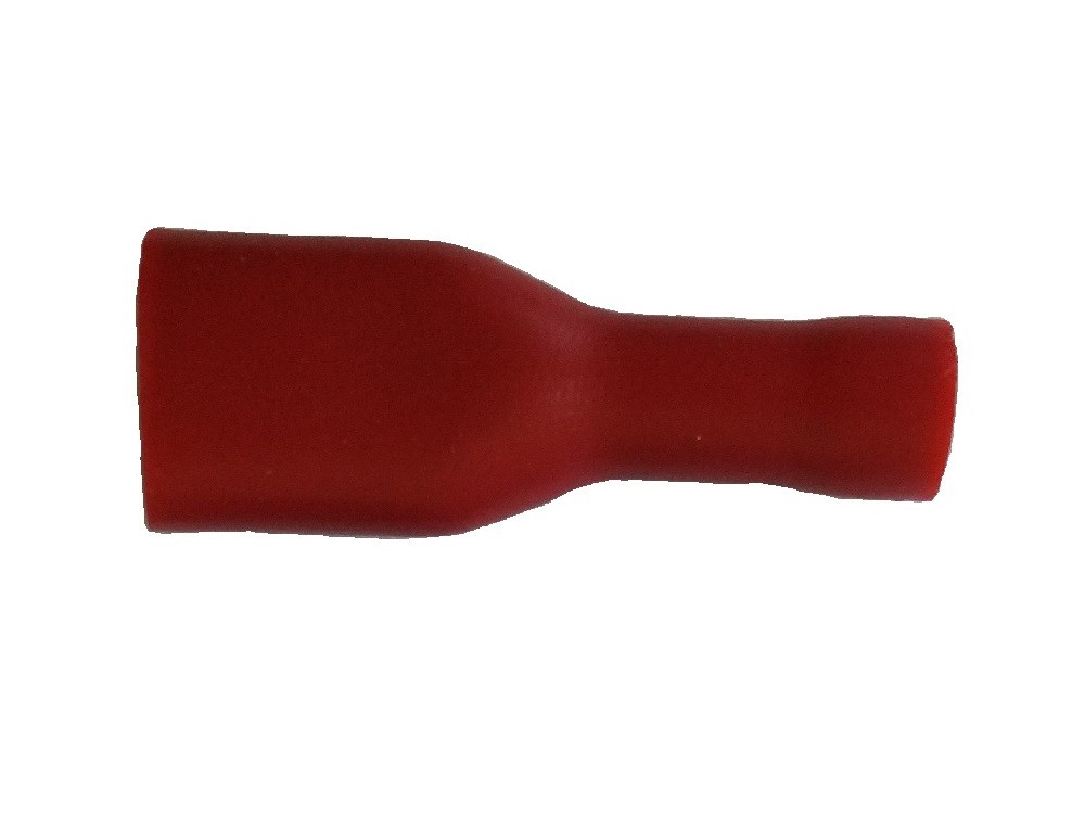 100 x Flachsteckh/ülse 1,5mm/²-6,3 rot vollisoliert