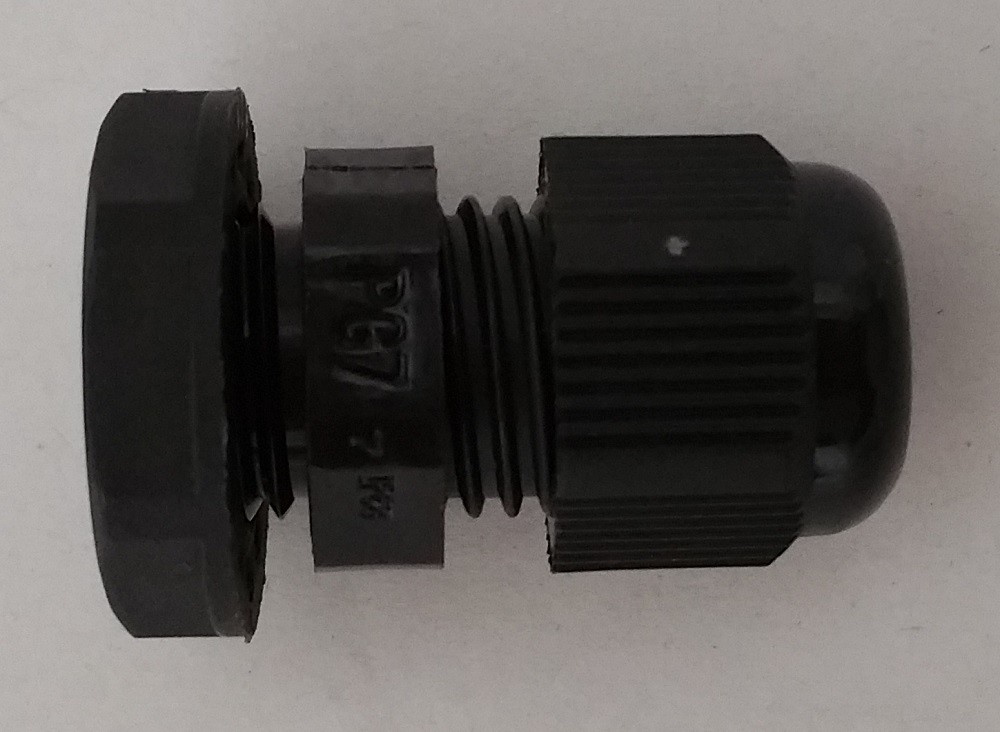 Kabelverschraubung 3tlg schwarz für verschiedene Kabelstärken Kabel