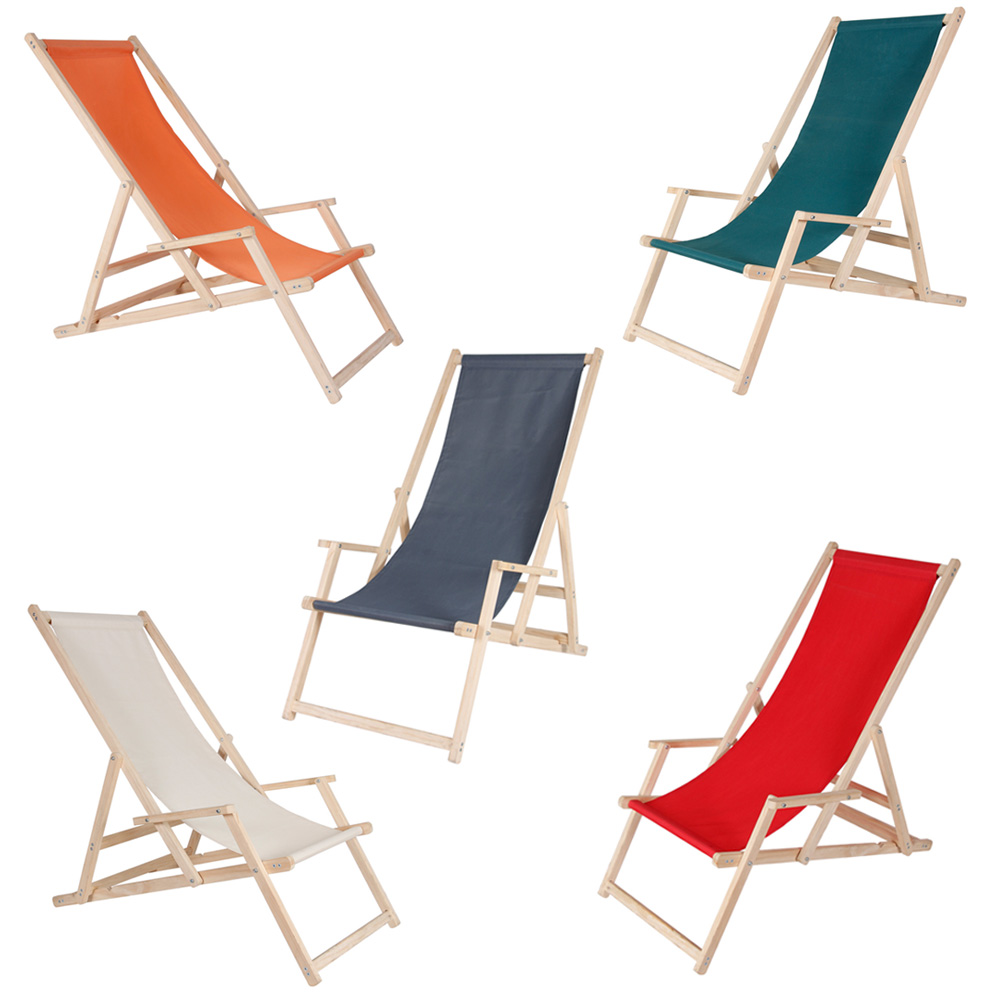 Sdraio in Legno Giardino Spiaggia Prendisole Pieghevole Verde 120 kg Kingpower