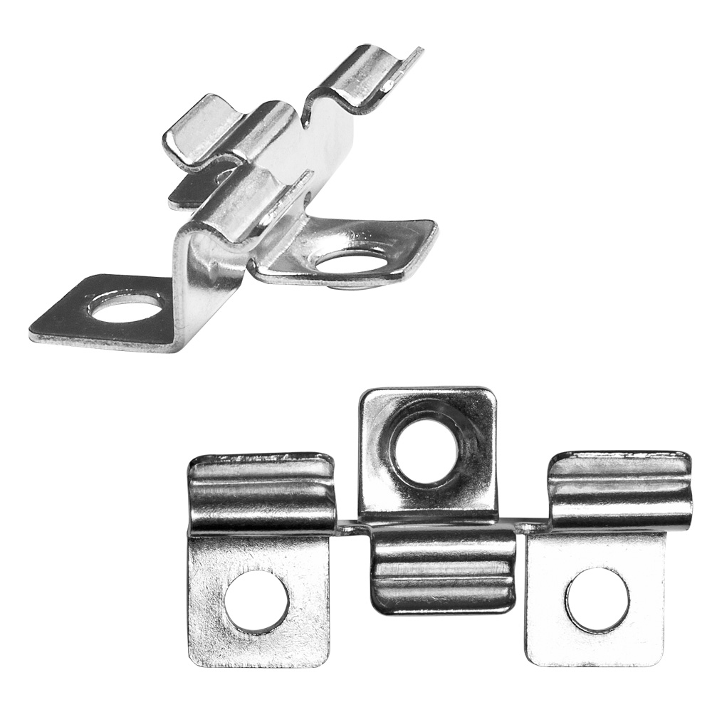 V2Aox 50 Edelstahl Clips Terrassenclips Befestigungsklammern Terrassendielen 8 mm