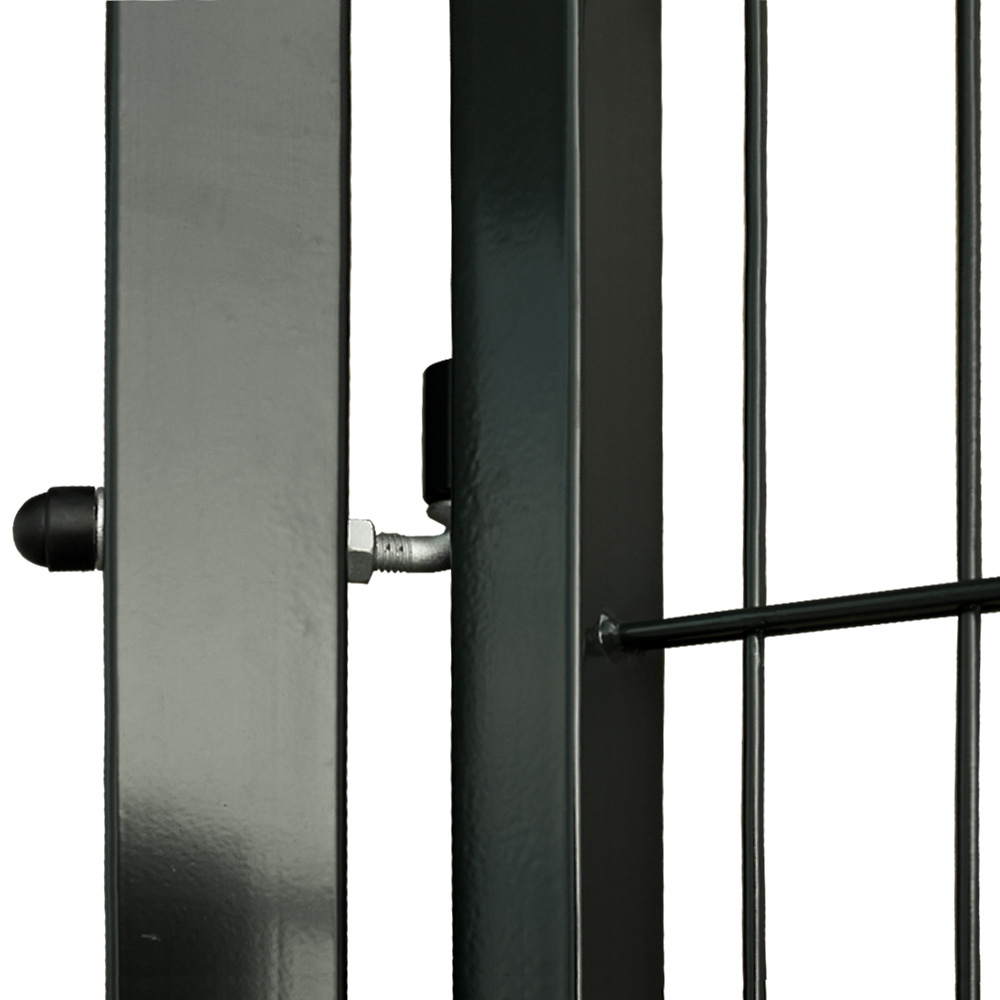 Cancello Da Giardino In Metallo Con Lucchetto - Altezza 160cm, Verde, Barriera Di Sicurezza - Foto 2