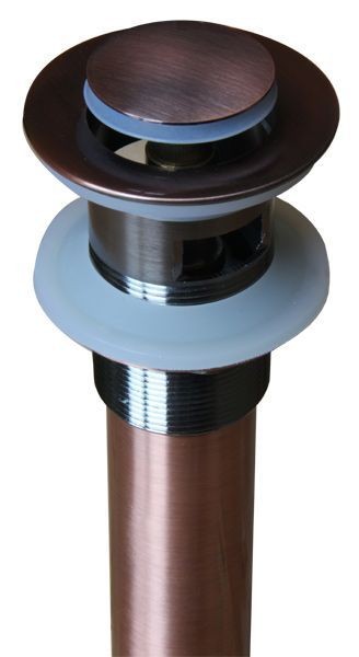 Pop Up Abfluss Garnitur Exenter Waschbecken Bad Küche Rot Bronze