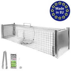 Gabbia Trappola Per Animali Talpa Ratto Mouse Topo Nutria 50 X 20 X 27 Cm Petigi - Foto 10