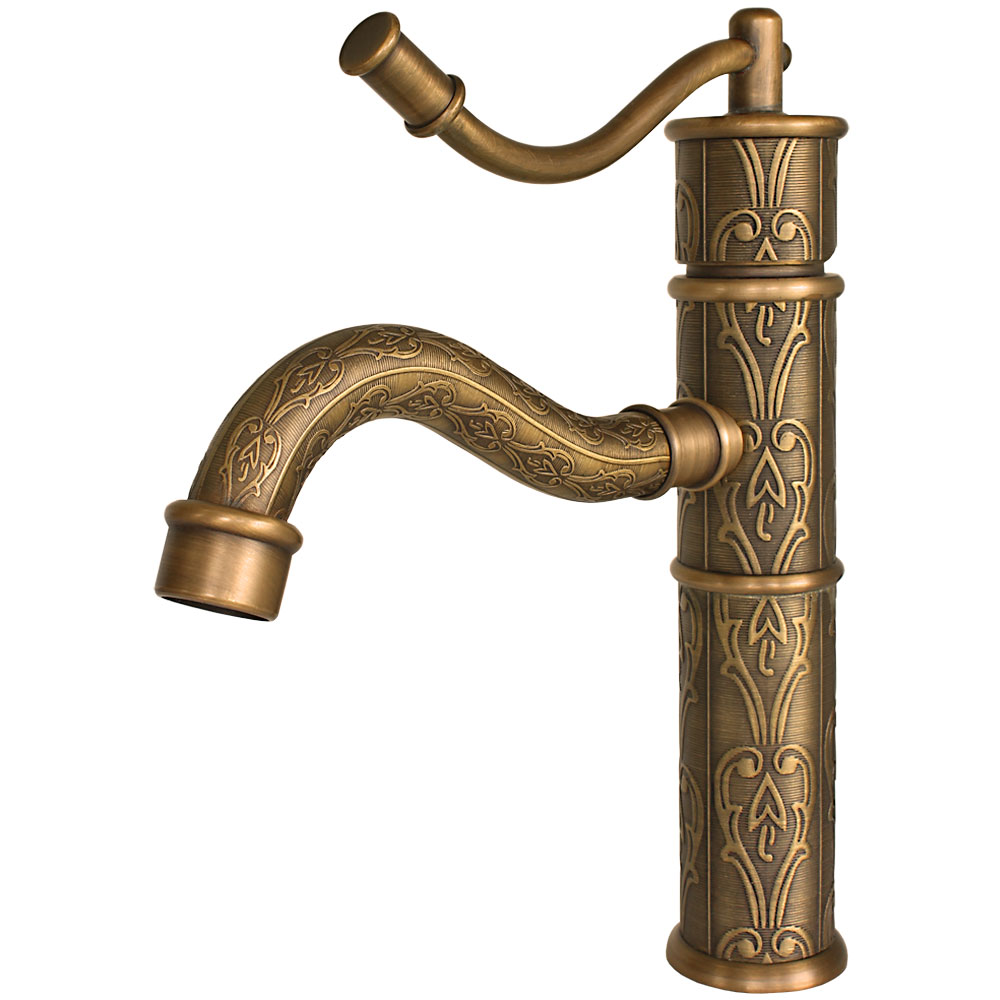 Nostalgie Retro Einhebel Bad Waschbecken Armatur Antik Messing mit