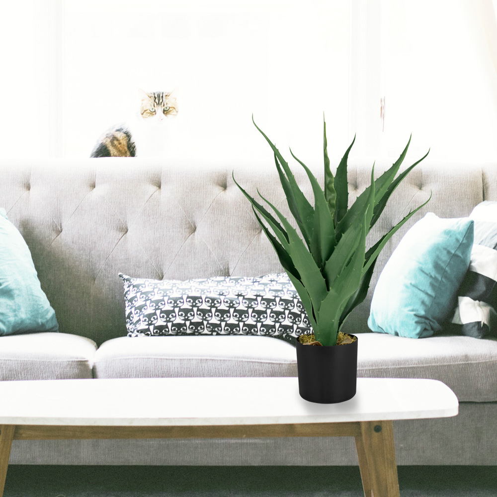 Aloe Vera Kunstpflanze Plastikpflanze Knstliche Pflanze 55 cm Decovego |  eBay