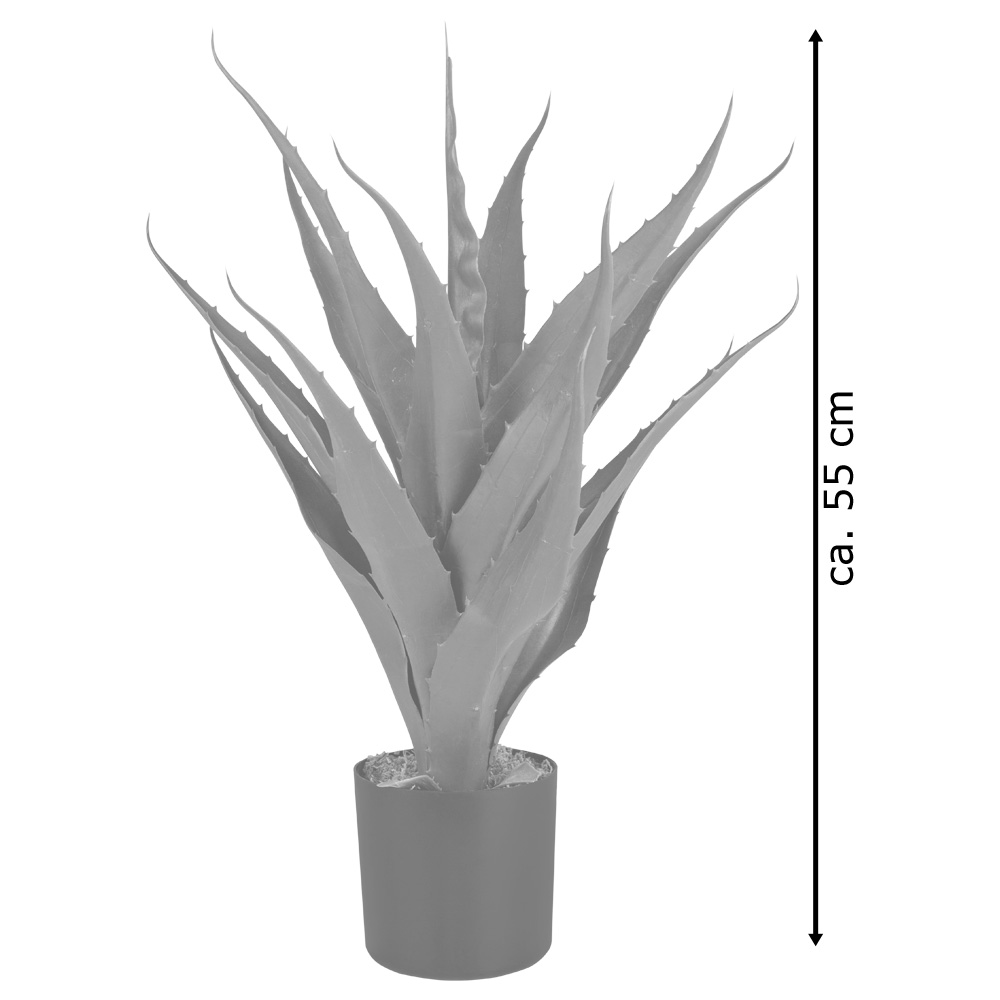 Aloe Vera Kunstpflanze Plastikpflanze Knstliche Pflanze 55 cm Decovego |  eBay