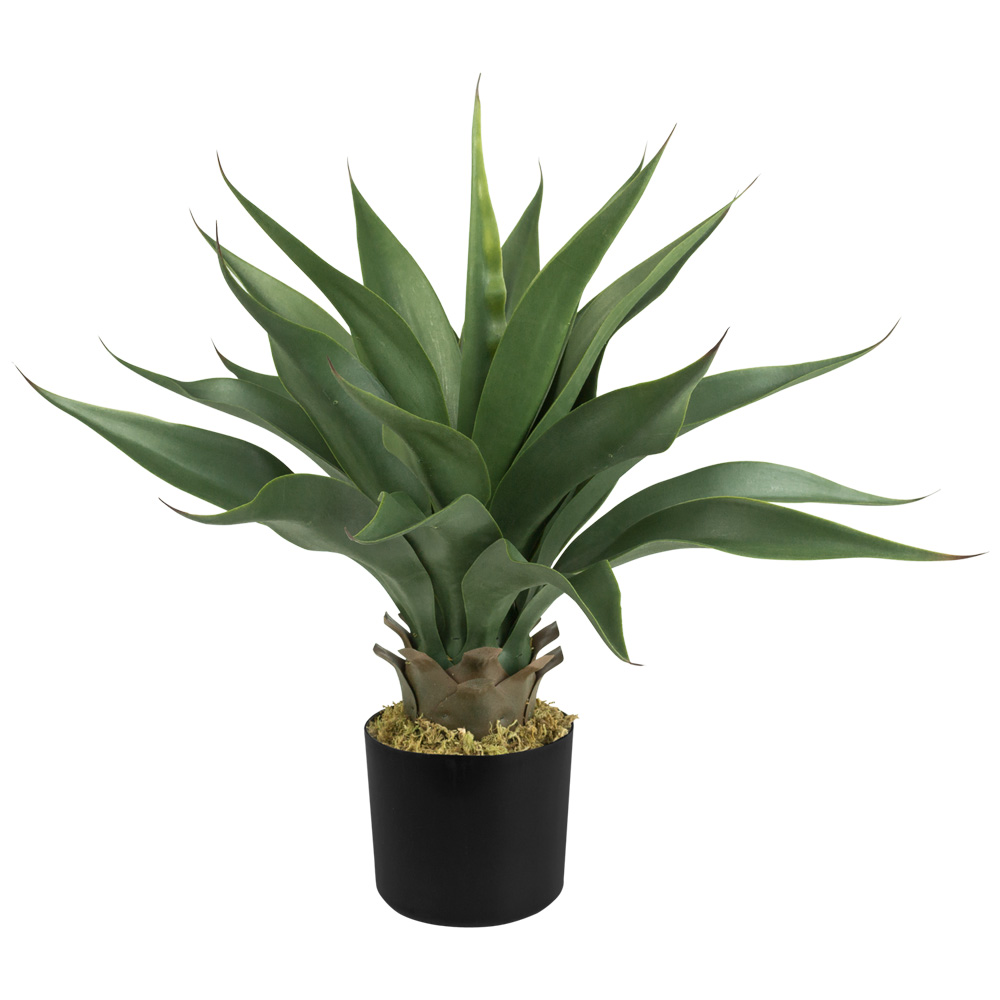 Aloe Vera Pflanze Kunstpflanze Künstliche Zimmerpflanze Innendekoration Pflanze Künstlich Pflanze 54 Deko Decovego Sukkulente Kunstbaum cm Plastik Topf im