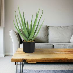 Pianta Artificiale Aloe Vera 54 Cm - Decorazione In Plastica Per Interni Ed Esterni - Foto 4