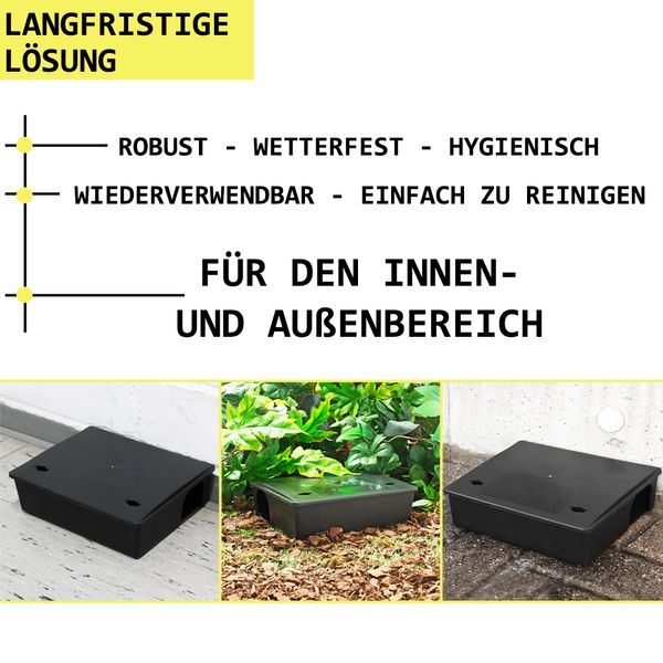 2x Köderstation Mäusefalle Mäusebox Köderbox Rattenbox - Foto 4