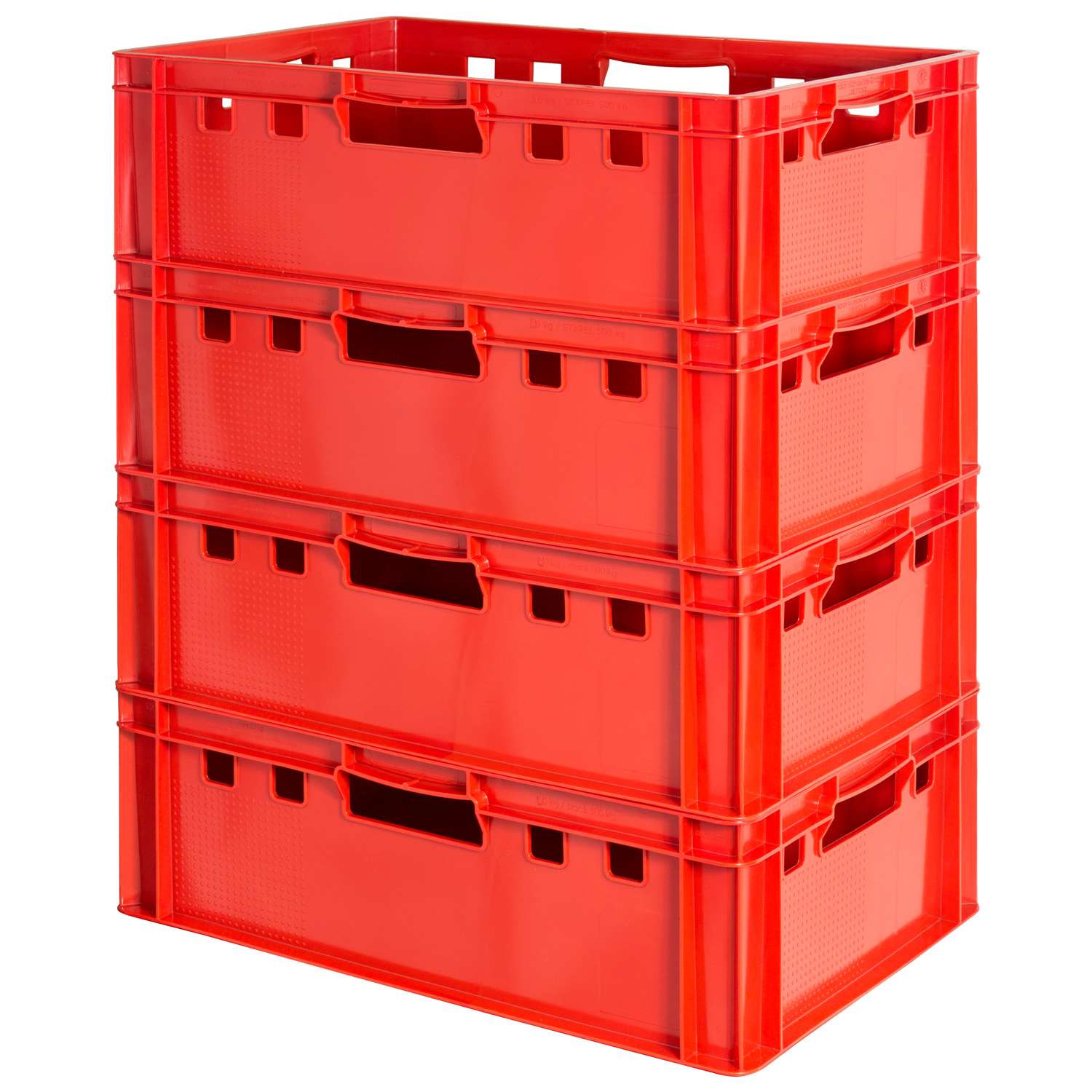 4x Euro Stacking Heavy Duty Plastic Storage E2 Containers Euro Stacking ...