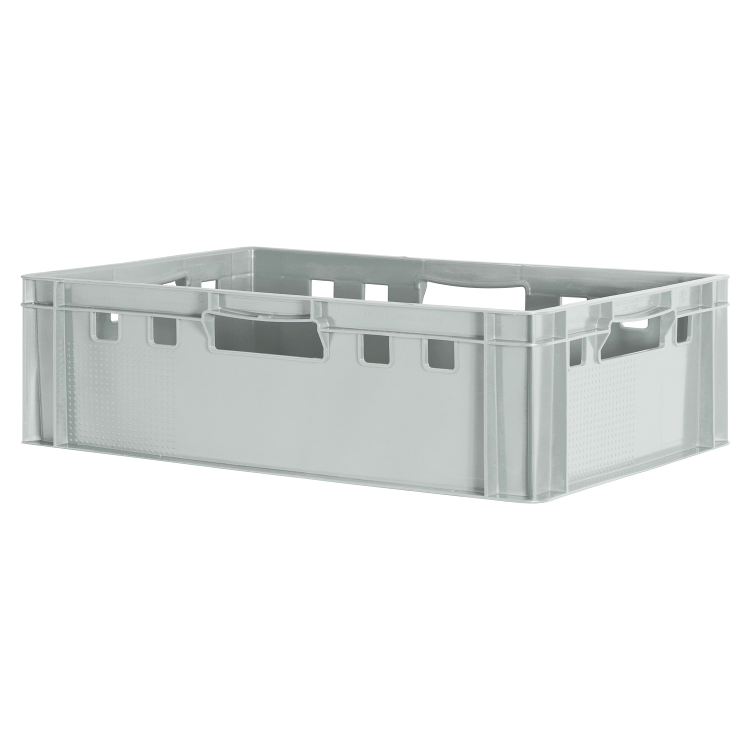 Contenitore Impilabile Euro E2 Kingpower 60x40x20 Cm - Scatola In Plastica Alimentare Rossa Per Carne, Frutta, Deposito E Trasporto