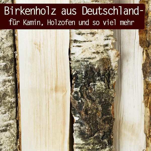 Brennholz Birke 60 Kg - Kammergetrocknet 25cm Für Kamin & Ofen
