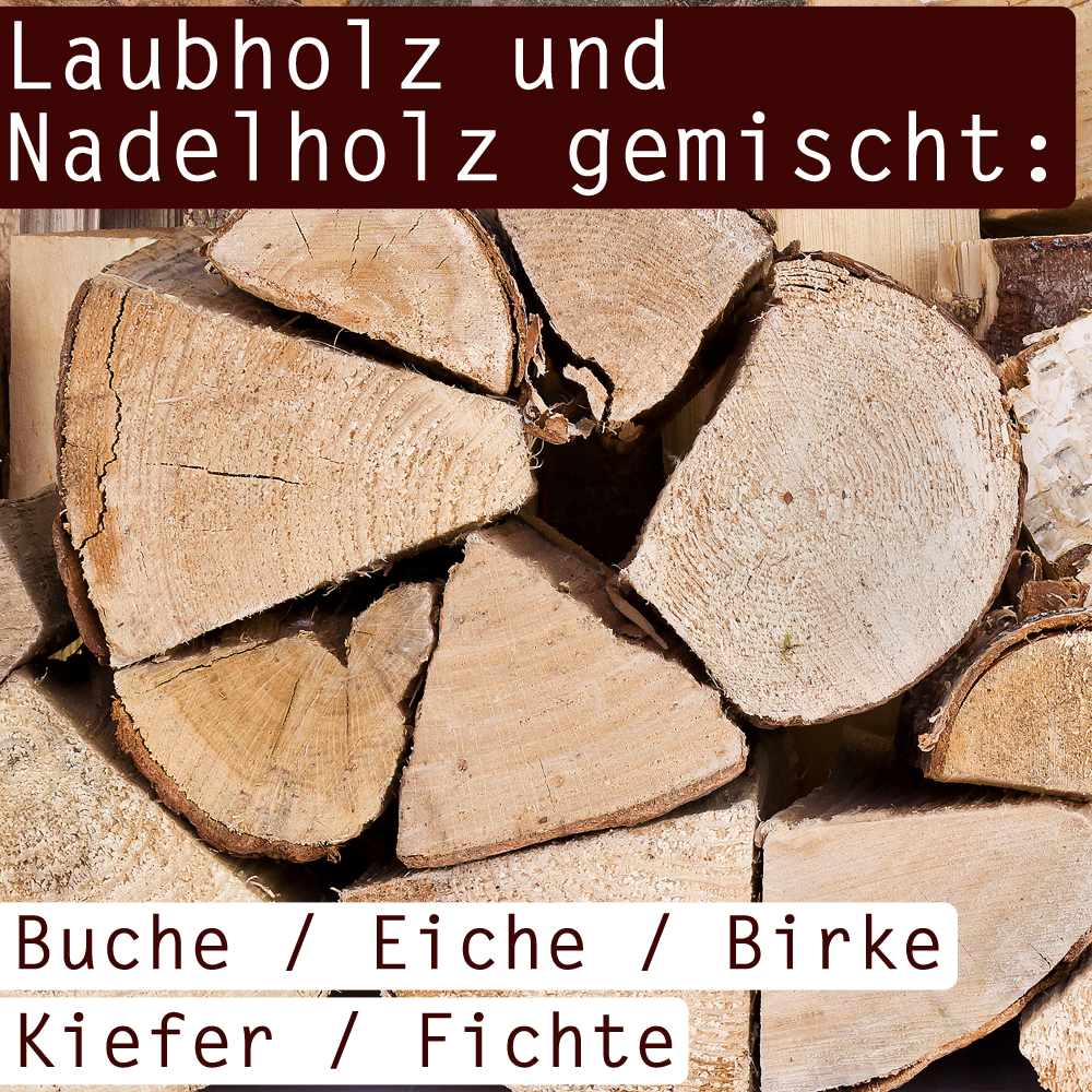 Feuerholz, abgelagert, Kiefer, Birke, hot gemischt.bis 35 cm,