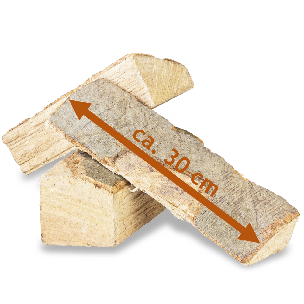 Buchen Brennholz 25kg - Kammergetrocknet Für Kamin & Ofen Mit 25cm Scheitellänge