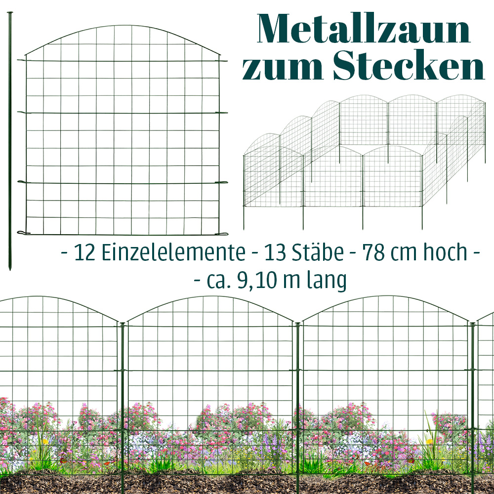 Randaco Recinzione Per Laghetto Da Giardino, Set Da 5 Pezzi